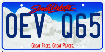 SD license plate 0EVQ65