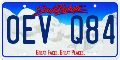 SD license plate 0EVQ84