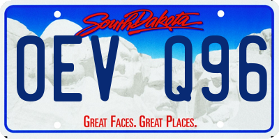 SD license plate 0EVQ96