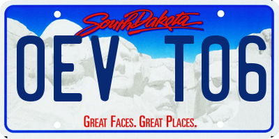 SD license plate 0EVT06