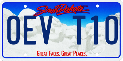 SD license plate 0EVT10