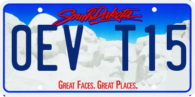 SD license plate 0EVT15