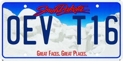 SD license plate 0EVT16