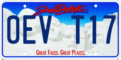 SD license plate 0EVT17