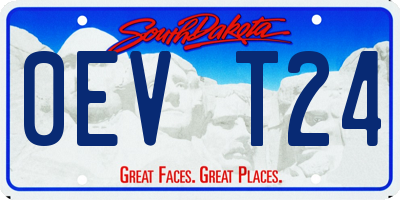 SD license plate 0EVT24