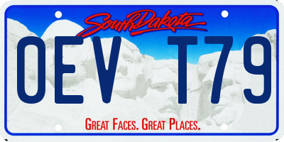 SD license plate 0EVT79