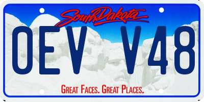 SD license plate 0EVV48