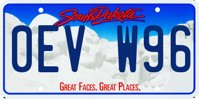 SD license plate 0EVW96