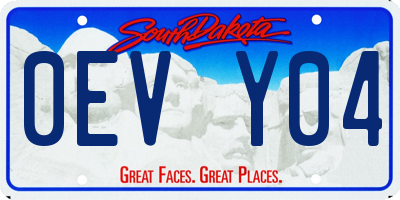 SD license plate 0EVY04