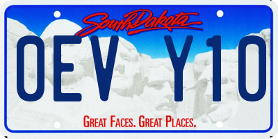 SD license plate 0EVY10