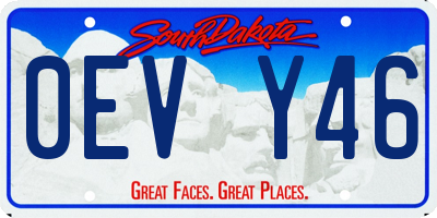 SD license plate 0EVY46