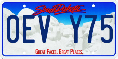 SD license plate 0EVY75