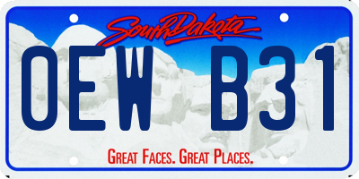 SD license plate 0EWB31