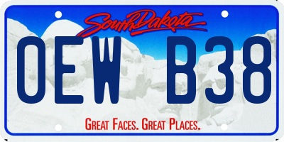 SD license plate 0EWB38