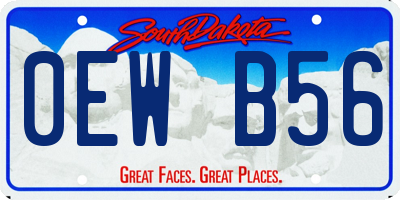SD license plate 0EWB56