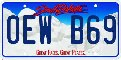 SD license plate 0EWB69
