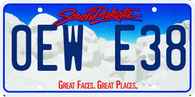 SD license plate 0EWE38