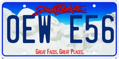 SD license plate 0EWE56