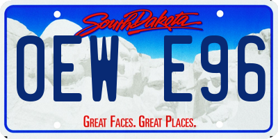SD license plate 0EWE96