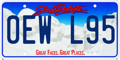 SD license plate 0EWL95
