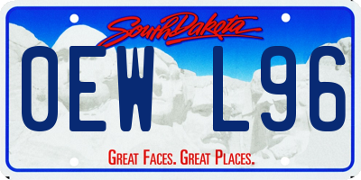 SD license plate 0EWL96