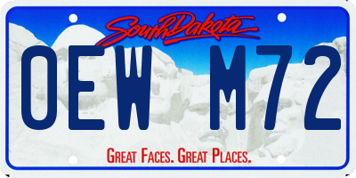 SD license plate 0EWM72