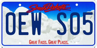 SD license plate 0EWS05