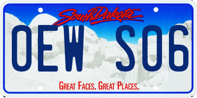 SD license plate 0EWS06