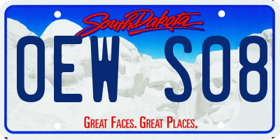 SD license plate 0EWS08