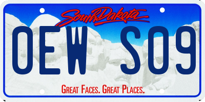 SD license plate 0EWS09