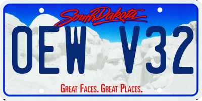 SD license plate 0EWV32