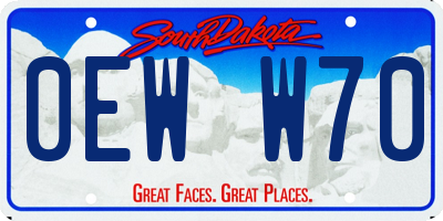 SD license plate 0EWW70