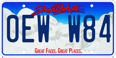 SD license plate 0EWW84