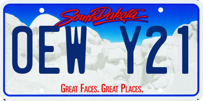 SD license plate 0EWY21