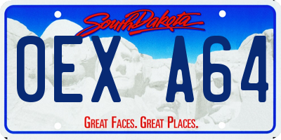 SD license plate 0EXA64