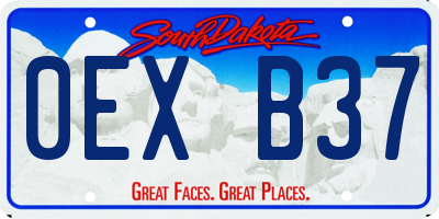 SD license plate 0EXB37