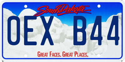 SD license plate 0EXB44