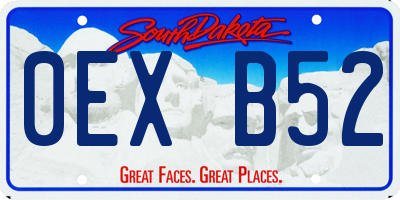 SD license plate 0EXB52