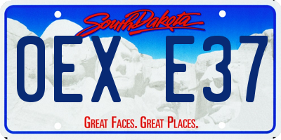 SD license plate 0EXE37