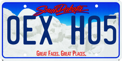 SD license plate 0EXH05