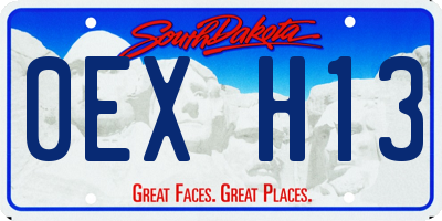 SD license plate 0EXH13