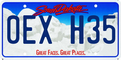 SD license plate 0EXH35