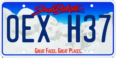 SD license plate 0EXH37