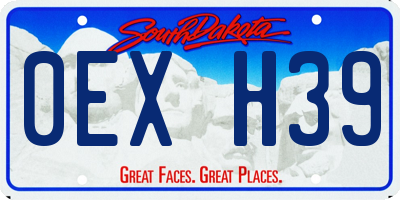 SD license plate 0EXH39