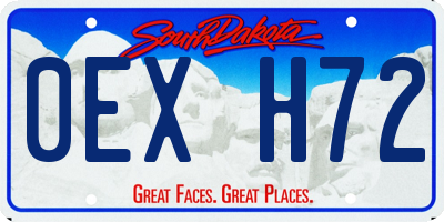 SD license plate 0EXH72