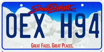 SD license plate 0EXH94