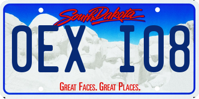 SD license plate 0EXI08