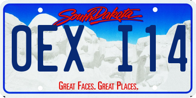 SD license plate 0EXI14