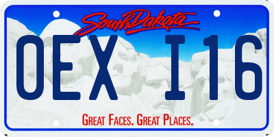 SD license plate 0EXI16
