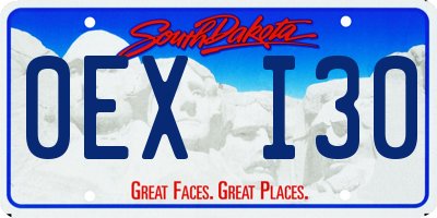 SD license plate 0EXI30